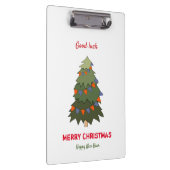 Kute Minimalist Kerstmis en Nieuwjaar Happy Klembord (Rechts)