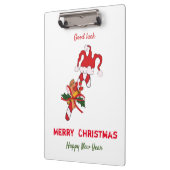 Kute Minimalist Kerstmis en Nieuwjaar Happy Klembord (Links)