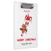 Kute Minimalist Kerstmis en Nieuwjaar Happy Klembord (Rechts)