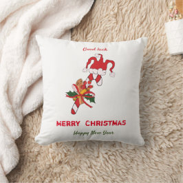 Kute Minimalist Kerstmis en Nieuwjaar Happy Kussen