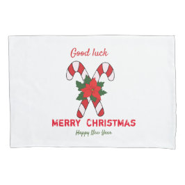 Kute Minimalist Kerstmis en Nieuwjaar Happy Kussensloop