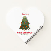 Kute Minimalist Kerstmis en Nieuwjaar Happy Notitieboek (Achterkant)