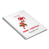 Kute Minimalist Kerstmis en Nieuwjaar Happy Notitieboek (Rechterzijde)