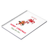 Kute Minimalist Kerstmis en Nieuwjaar Happy Notitieboek (Linkerzijde)