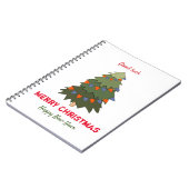 Kute Minimalist Kerstmis en Nieuwjaar Happy Notitieboek (Linkerzijde)