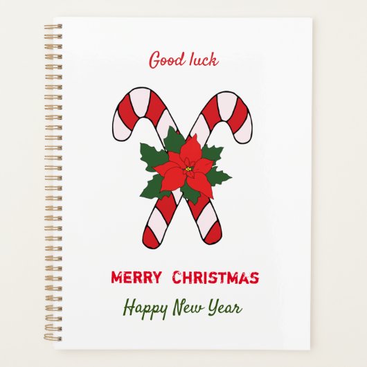 Kute Minimalist Kerstmis en Nieuwjaar Happy Planner (Voorkant)