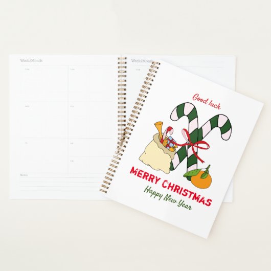 Kute Minimalist Kerstmis en Nieuwjaar Happy Planner (Display)