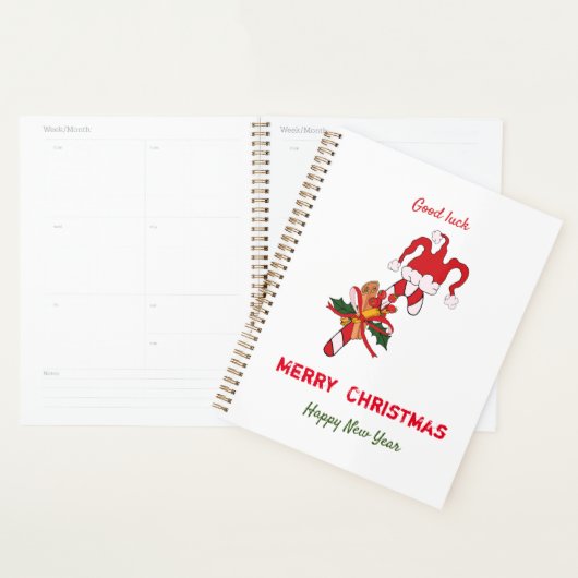 Kute Minimalist Kerstmis en Nieuwjaar Happy Planner (Display)