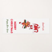 Kute Minimalist Kerstmis en Nieuwjaar Happy Yogamat (Voorkant (horizontaal))