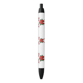 Kute Minimalist Kerstmis en Nieuwjaar Happy Zwarte Inkt Pen