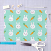 Kute Mint bunnies en wortelrooster Tissuepapier (Craft)