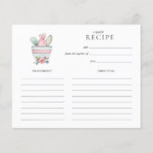 Kute mixing bowl met gereedschap Recipe card (Voorkant)