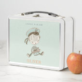 Kute Modern Aqua Blue Boys Little Sailor Nautical (In situ)