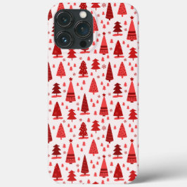 Kute Modern minimalist kerstboombos Case-Mate iPhone Case
