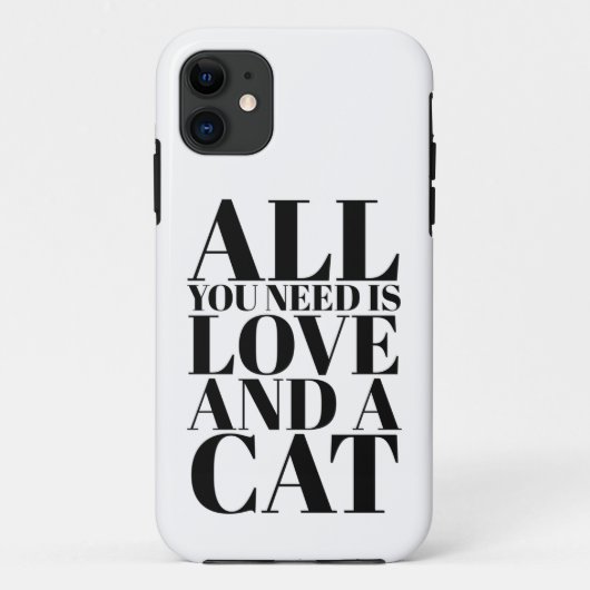 Kute Modern Quote alles wat je nodig hebt is liefd Case-Mate iPhone Case (Achterkant)