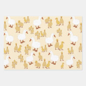 Kute Moeder Duck & Baby Ducking Pattern Inpakpapier Vel (Voorkant)