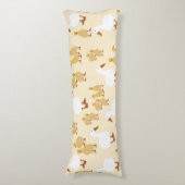 Kute Moeder Duck & Baby Ducking Pattern Lichaamskussen (Voorkant Verticaal)