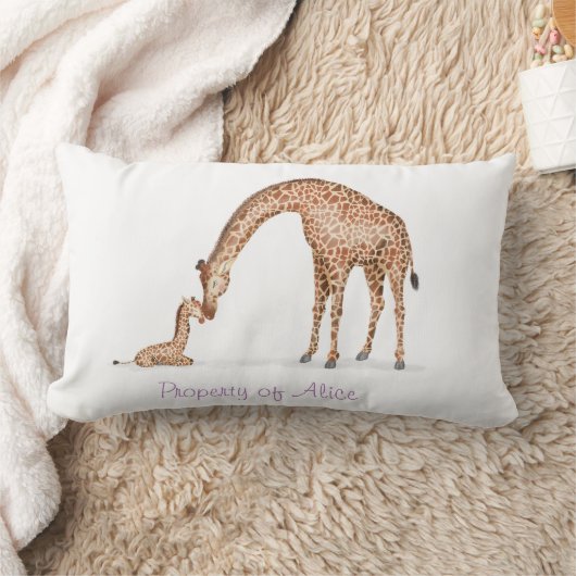 Kute moeder- en baby giraferstoelkussen kussen (Deken)