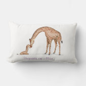 Kute moeder- en baby giraferstoelkussen kussen (Voorkant)