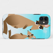 Kute moeder en baby kangaroo Case-Mate iPhone case (Achterkant (horizontaal))