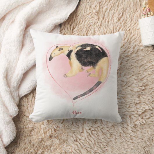 Kute moeder- en baby tamandua-kleuterkussen kussen (Deken)