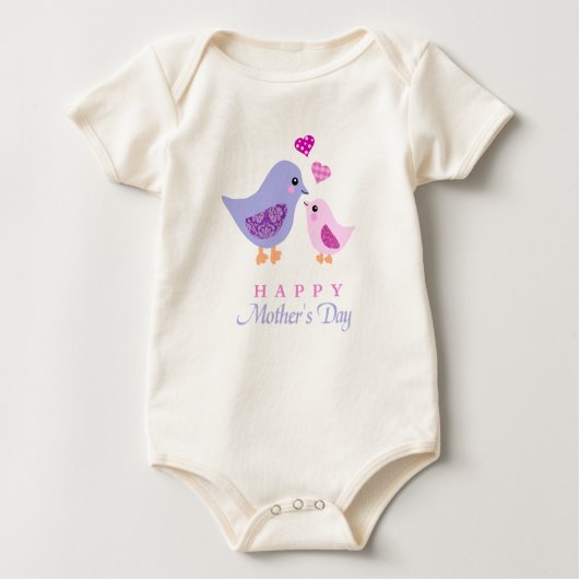 Kute moeder- en kindvogels moederdag (Voorkant)