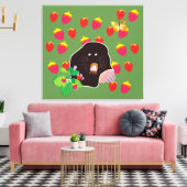 Kute Mole Spring Kinder room Canvas Afdruk (Insitu (Woonkamer))