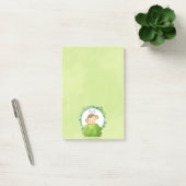Kute Monkey die van achter op een Struik kijkt Post-it® Notes (Kantoor)