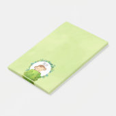 Kute Monkey die van achter op een Struik kijkt Post-it® Notes (Schuin)