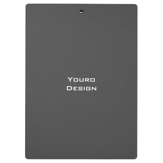 Kute monogrammen bloem grijs en roze klembord (Achterkant)