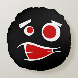 Kute monster face Patronen licentie bord lijst Rond Kussen