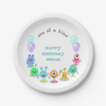 Kute Monster One van een soort Birthday Party