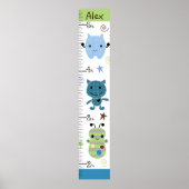 Kute Monsters Growth Chart Keep at 8x44! Poster (Voorkant)