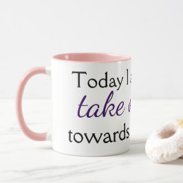 Kute Motivatie prijsopgave Afdrukroze koffie Mok