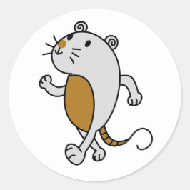 Kute mouse ronde sticker