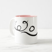 Kute muis Cartoon Lunar Rat Nieuwjaar 2020 2T Mok (Voorkant links)