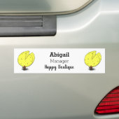 Kute muis met kaasillustratie cartoon bumpersticker (Op auto)