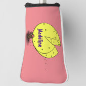 Kute muis met kaasillustratie cartoon golfheadcover (Draai 90)
