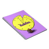 Kute muis met kaasillustratie cartoon notitieboek (Rechterzijde)