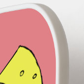 Kute muis met kaasillustratie cartoon pickleball paddle (Links Detail)