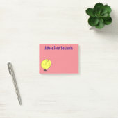 Kute muis met kaasillustratie cartoon post-it® notes (Kantoor)