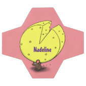 Kute muis met kaasillustratie cartoon voetbal (Enkel)