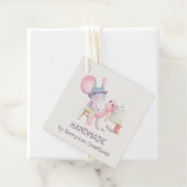 Kute muis naaigarft handgemaakt bedankjes labels (In situ)