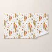 Kute muis, pompoenen en kleurrijke herfsten bad handdoek (Handdoek)