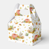 Kute muis, pompoenen en kleurrijke herfsten bedankdoosjes (Voorkant Zijde)