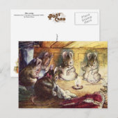Kute muizen naaien briefkaart (Voorkant / Achterkant)