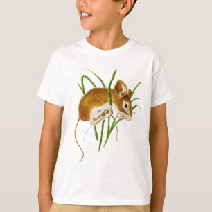 Kute muizen, Waterverf van muizen Dierlijke Natuur T-shirt