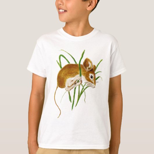 Kute muizen, Waterverf van muizen Dierlijke Natuur T-shirt (Voorkant)