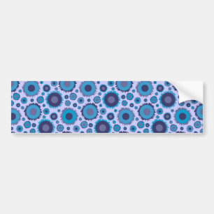 Kute multi-blue kleuren zonnepanelen bumpersticker