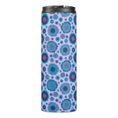 Kute multi-blue kleuren zonnepanelen thermosbeker (Achterkant)